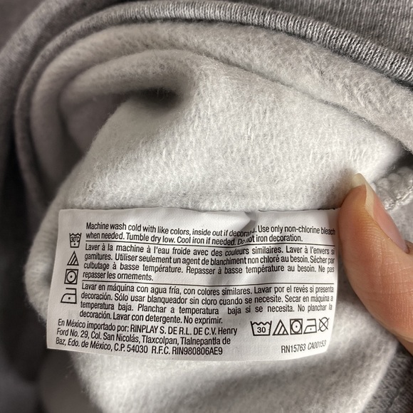 Champion Classic Crewneck fleece sweatshirt in Oxford grey size M - Picture 10 of 13